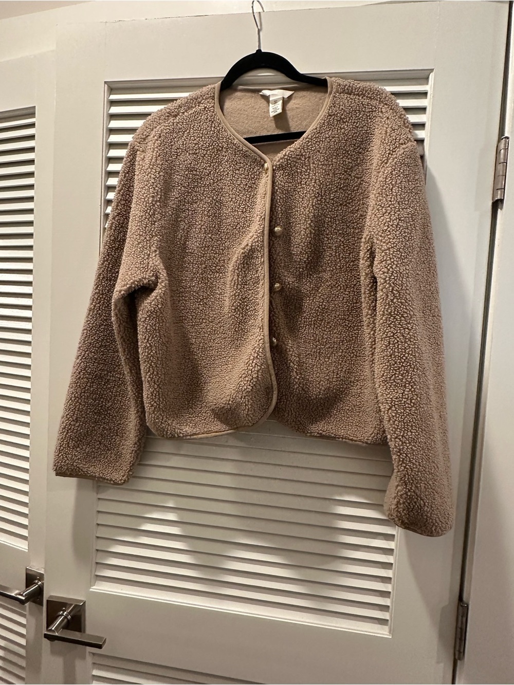 Cozy Beige Sherpa Jacket - Women NWOT